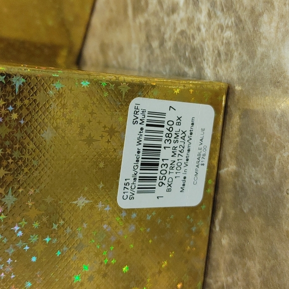 NWT Authentic Coach leather limited edition cosmetic case & mirrored keychain - Picture 5 of 5